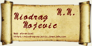 Miodrag Mojević vizit kartica